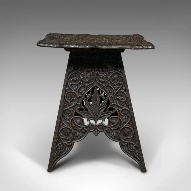 1900s Antique Victorian Middle Eastern Tea Table For Sale - Image 4 of 12