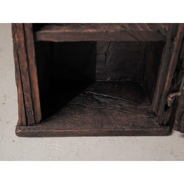 19th Century Primitive Tree Trunk Cabinet in Chestnut, France For Sale - Image 11 of 18