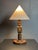 1950s Mid-Century Brutalist French Wood Table Lamp from Charles Dudouyt, 1950s For Sale - Image 5 of 13