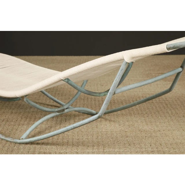 Walter Lamb for Brown Jordan Bronze 'Waikiki' Rocking Chaise Lounge, Circa 1960s For Sale - Image 18 of 18