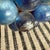1970s XLarge 16” Mid Century Vintage Blue Lucite Grape Cluster on Driftwood Kitschy For Sale - Image 5 of 7