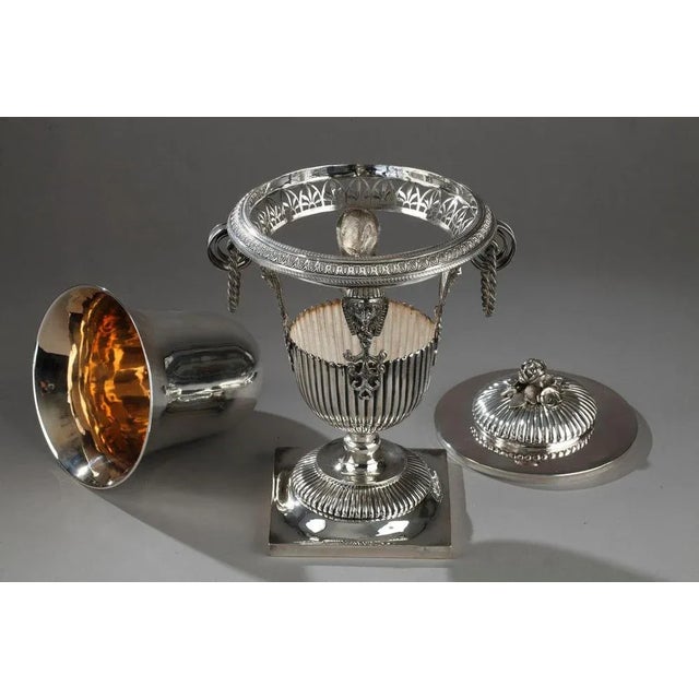 First Empire Egyptian Style Silver Candy Dish For Sale - Image 11 of 12