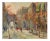 Impressionist Autumn Cityscape, Late 20th-Century, Oil on Canvas, Framed For Sale