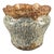 Antique Majolica Jardinière Glazed Pottery Scalloped Rim Spongeware Planter For Sale - Image 11 of 11
