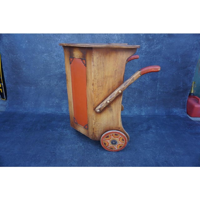 Original finish and decorations, in rare condition. A much loved piece. A joy to the eye. Measures 28" wide x 33" high x...