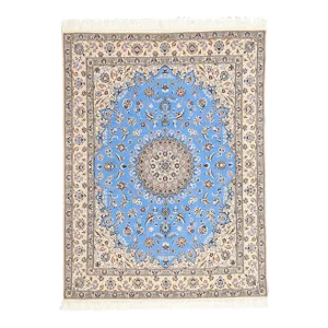 Signed Habibian Persian Nain 6La Kork-Silk Rug - 05'01 X 06'08