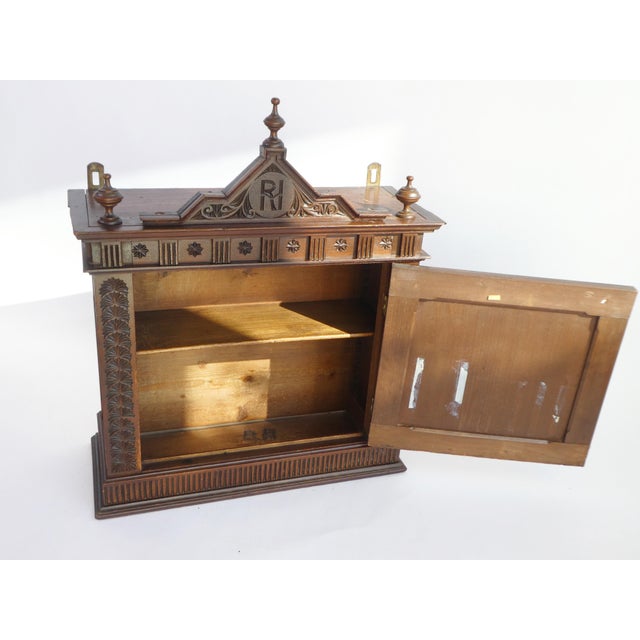 Art Nouveau Cabinet with Gothic Elements, 1890s For Sale - Image 9 of 15
