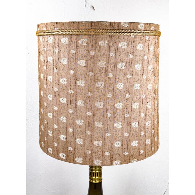 Glass Midcentury Modern Smoked Glass Kerosene Lantern Inspired Table Lamp For Sale - Image 7 of 16