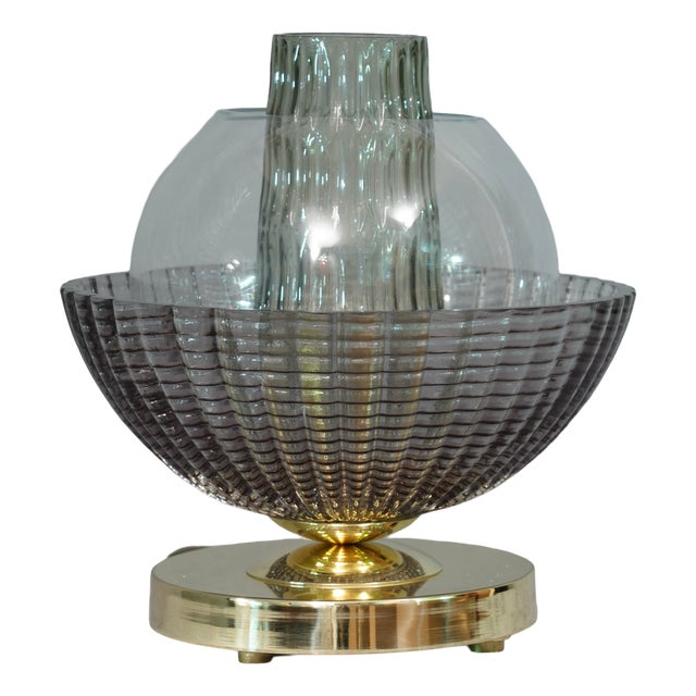 Mid-Century Modern Table Lamp in Murano Art Glass, 1980 For Sale