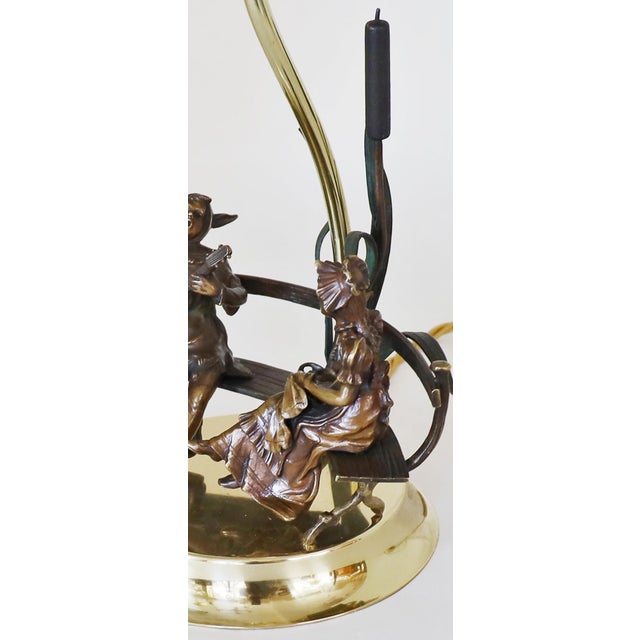 Art Nouveau Brone Figure Lamp, 1890s For Sale - Image 10 of 16