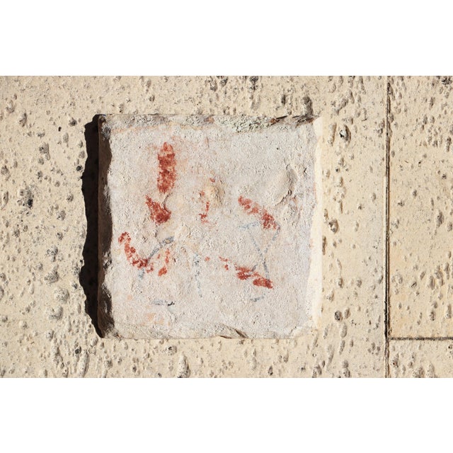 Ceramic Antique 18th Century Blue and White Portuguese Tile Depicting a Foot on a Baroque Sandal For Sale - Image 7 of 9