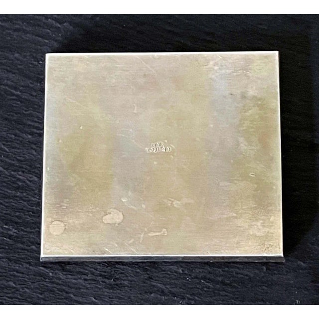 1940s Line Vautrin French Silvered Bronze Paperweight For Sale - Image 12 of 13