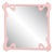 Fleur Home Carnival St. Roch Square Mirror in Authentic Pink, 30x30 For Sale