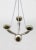 Early 20th Century Silver Plated Solid Bronze 4-Light Horn Chandelier For Sale - Image 9 of 11