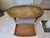 1950s Mid-Century Weiman Heirloom Quality Leather Top Oval Coffee Table - Model 12-53146 For Sale - Image 5 of 10