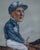 Traditional Percy Woodland (1884-1958) Jockey Pastel Watercolour Caricature Portrait by Nap For Sale - Image 3 of 7