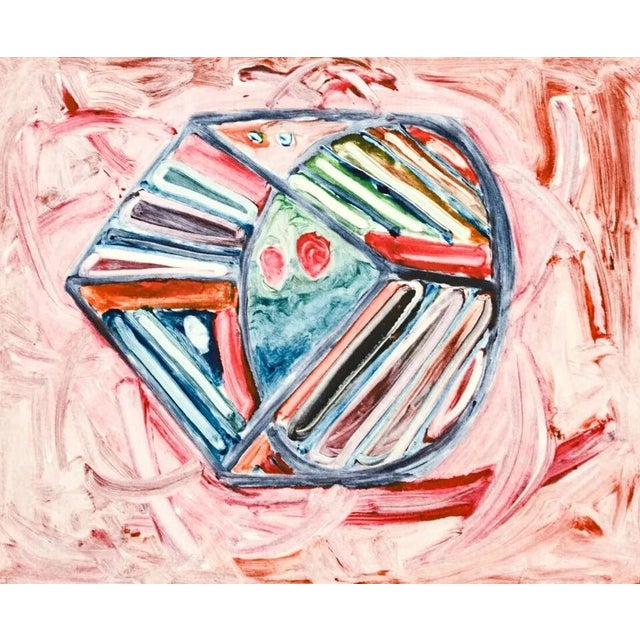 De Hirsh Margules Romanian-American 1899-1965, Abstract Colored Aquatint Etching Edition , numbered #2/2 Titled Daughter...