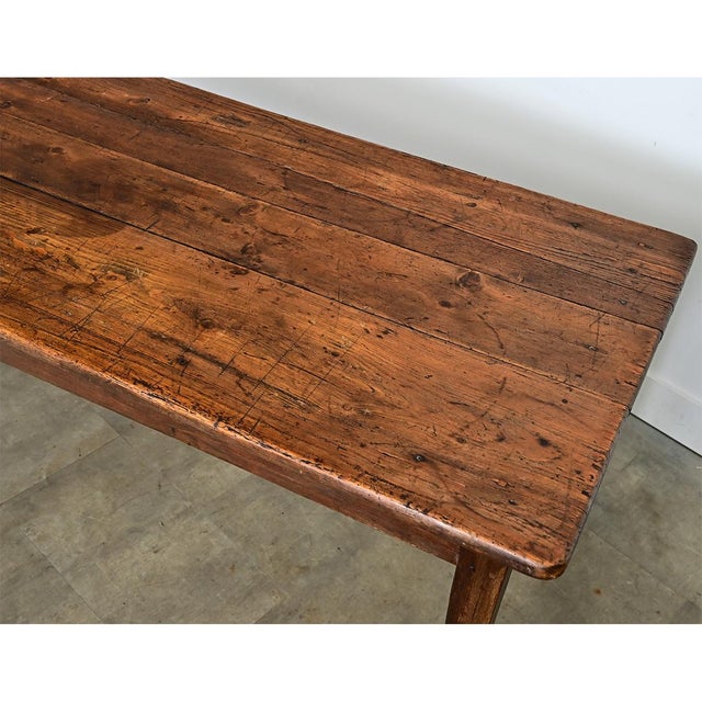 Wood French 19th Century Pine Farm Table For Sale - Image 7 of 13