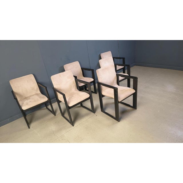 Vintage Dining Chairs attributed to Tobia Scarpa, 1970s, Set of 6 For Sale - Image 11 of 14