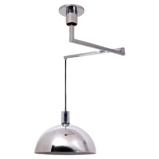 Ceiling Lamp with Chromed Swing Arm by Franco Albini for Sirrah Am/As, 1970s For Sale