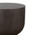Contemporary Slate Black Cement Drum Outdoor Side Table For Sale - Image 3 of 3