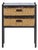 Rozalyn 2 Drawer Accent Table in Matte Black For Sale