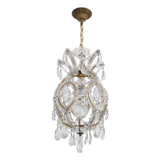1930s Maria Theresa style crystal pendant For Sale