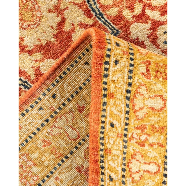 Mogul, One-of-a-Kind Hand-Knotted Area Rug in Orange, 4' 9" x 7' 1" For Sale In New York - Image 6 of 8
