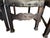 Brown Late 19th Century Antique Carved Wood Dining Chairs With Leather Upholstery, Set of 5 For Sale - Image 8 of 8