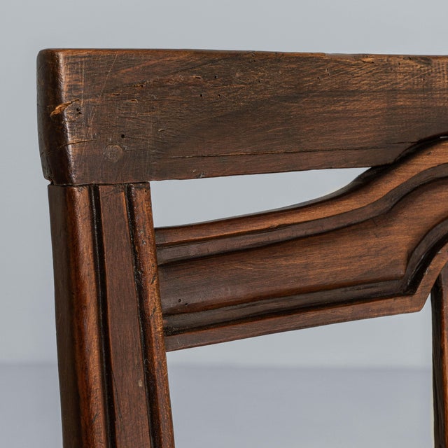 19th Century French Neoclassical Walnut Armchair For Sale - Image 11 of 18