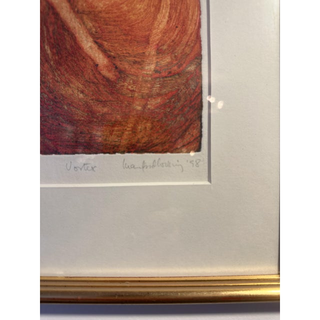 1990s John Burlingame, Vortex, 1998, Original Etching For Sale - Image 5 of 9