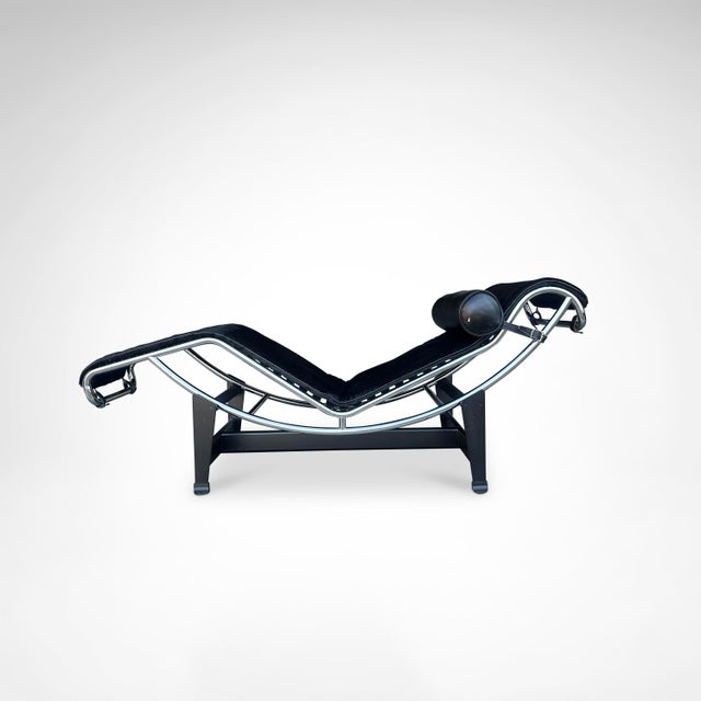 Double Ponyskin LC4 Chaise Longue by Le Corbusier for Cassina, 1990s For Sale - Image 13 of 18
