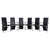 RST Chair Dining Chairs in Black Leather from Ronald Schmitt, Set of 6 For Sale - Image 12 of 12