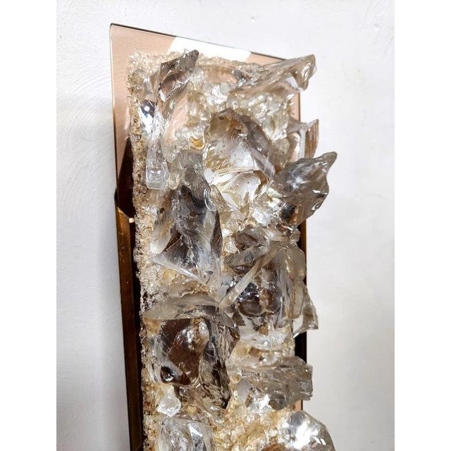 Vintage Transparent Glass Wall Lamp attributed to Cosack Leuchten, 1970s For Sale - Image 9 of 9