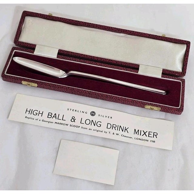 Vintage Georgian Sterling Silver Marrow Scoop from Francis Howard, 1978 For Sale - Image 3 of 16