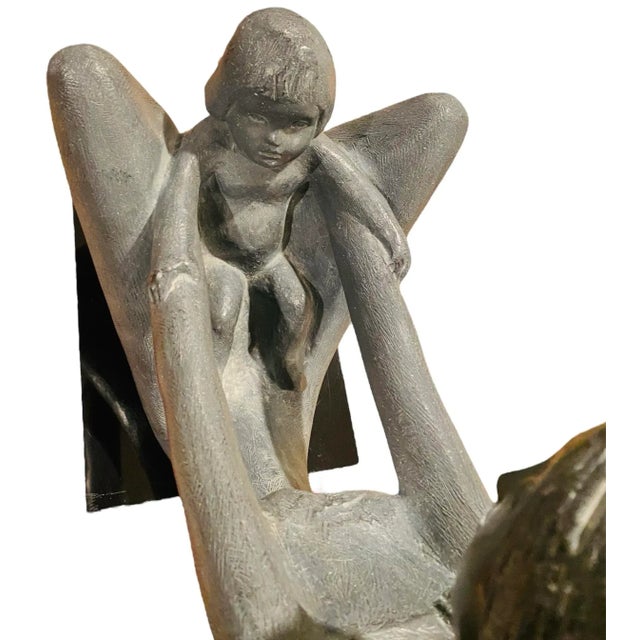 1970s 1970’s Kathy Klein Generations Sculpture by Austin Productions of Mother and Child For Sale - Image 5 of 12
