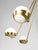 Mid-Century Italian Brass and Opaline Glass Chandelier from Stilnovo For Sale - Image 5 of 6