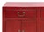 Distressed Brick Red Drawers Doors Sideboard Credenza Console Table For Sale - Image 9 of 18