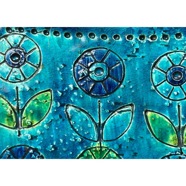 Mid-Century Modern Mid-Century Modern Flower Studio Pottery Block Vase by Aldo Londi for Bitossi, Italy, 1960s For Sale - Image 3 of 18