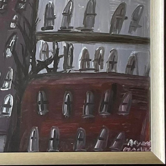 Vintage Boho Original Abstract Expressionism Oil Painting on Canvas For Sale In West Palm - Image 6 of 15