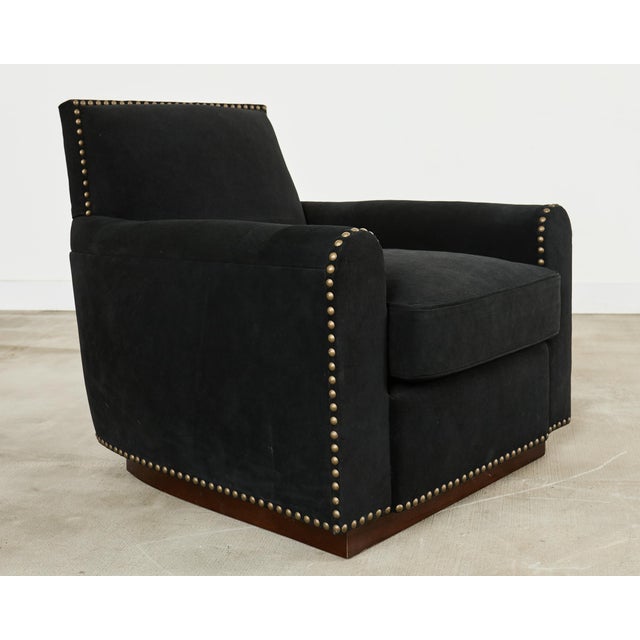 Ralph Lauren Ralph Lauren Italian Vegan Suede Colorado Club Chair For Sale - Image 4 of 18