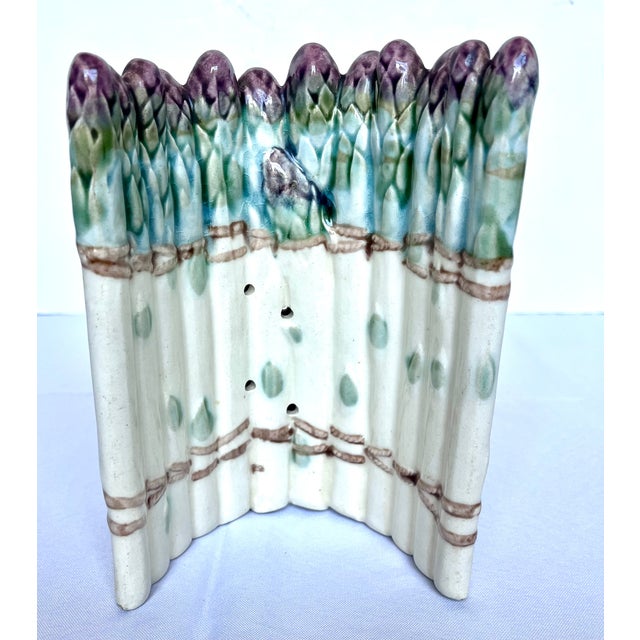 Antique French Keller & Guérin Lunéville Barbotine Asparagus Server, Circa 1890 For Sale - Image 12 of 17
