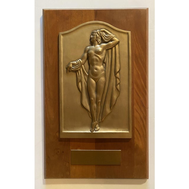 Malvina Hoffman created C. 1943, award presented in 1965 to Gertrude Seperack for her design work in the fashion...