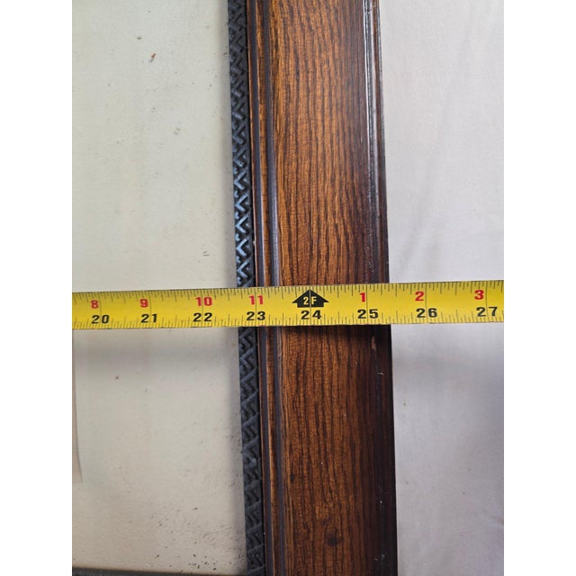 1883 Original Etching the Loafer by Ignaz Marcel Gaugengigl in Ornate Antique Wood Frame For Sale - Image 9 of 11