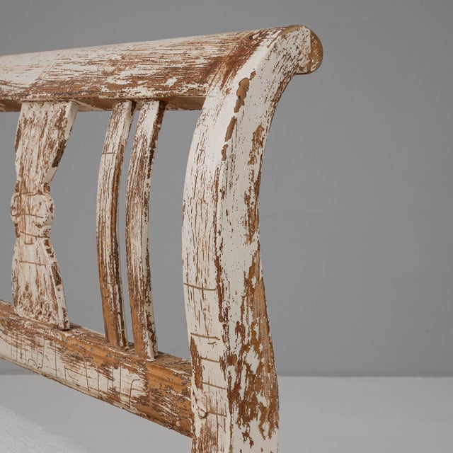 19th Century Scandinavian Upholstered Bench For Sale - Image 9 of 18