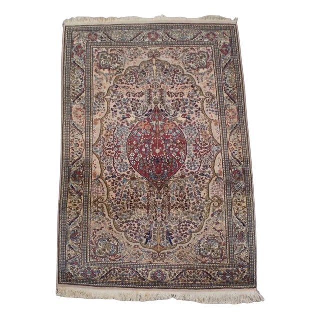 Middle Eastern Hand-Knotted Rug For Sale