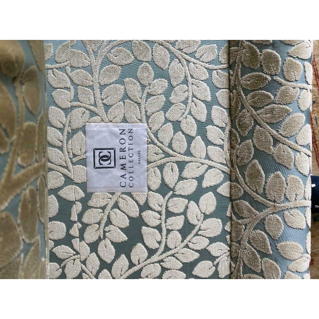 2000 - 2009 Cameron Collection Slipper Chairs by George Cameron Nash in Larsen Fabric - a Pair For Sale - Image 5 of 8