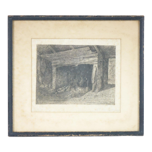 Home Sweet Home - Original 1879 Etching by John Mackie Falconer Signed