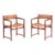 A Rare Pair of Danish Teak Armchairs by Hvidt & Molgaard-Nielsen Circa 1950 Having Rosewood Inset Into the Arms. For Sale