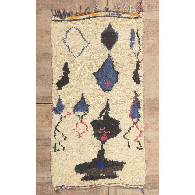 Vintage Azilal Moroccan Rug, 03'10 X 07'00 For Sale - Image 10 of 10